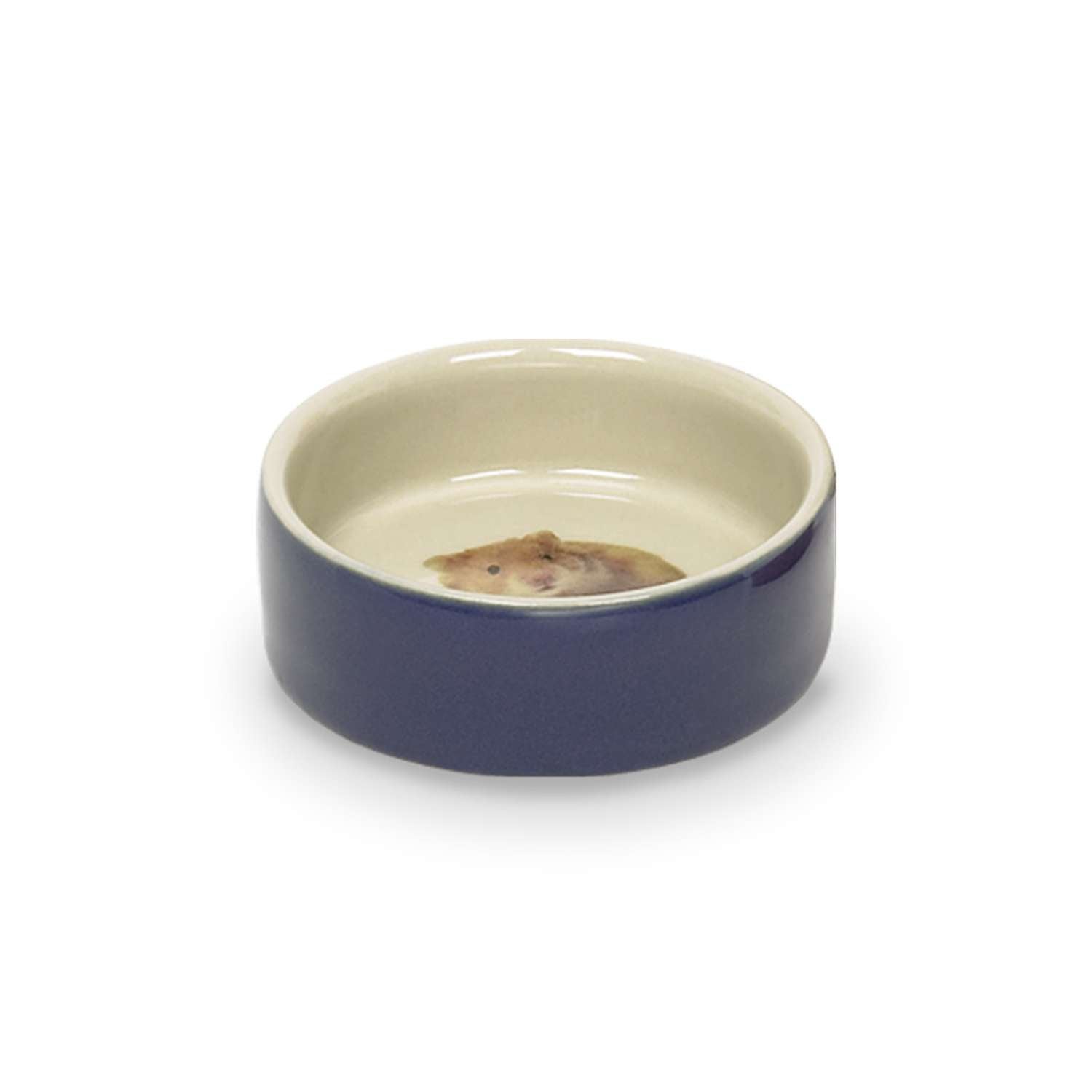 Nobby hamsterskål i keramik, 55 ml (blå)